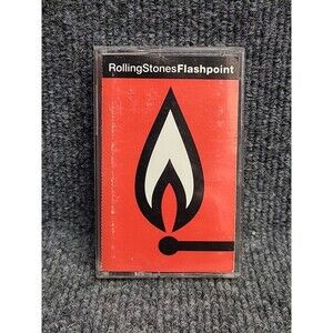 Vintage The Rolling Stones Flashpoint LIVE Cassette 1991  Rolling Stones Records